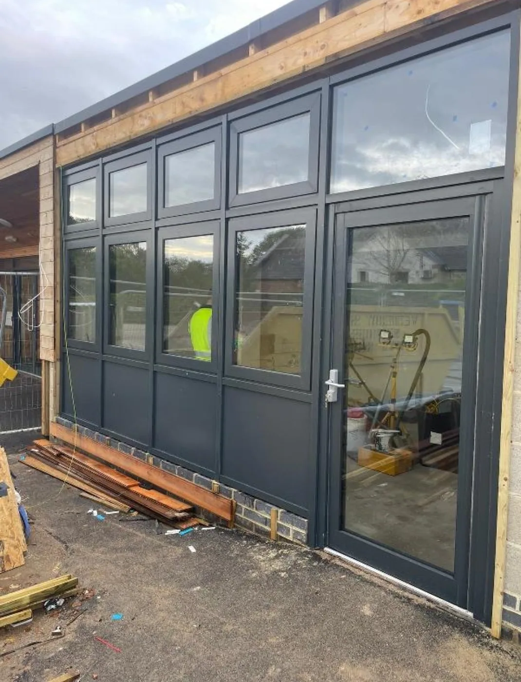 Completed commercial shopfront installation by SK Shopfronts