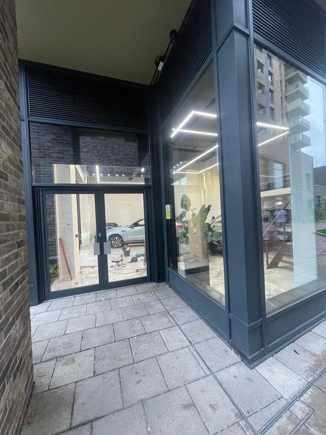 Completed commercial shopfront installation by SK Shopfronts